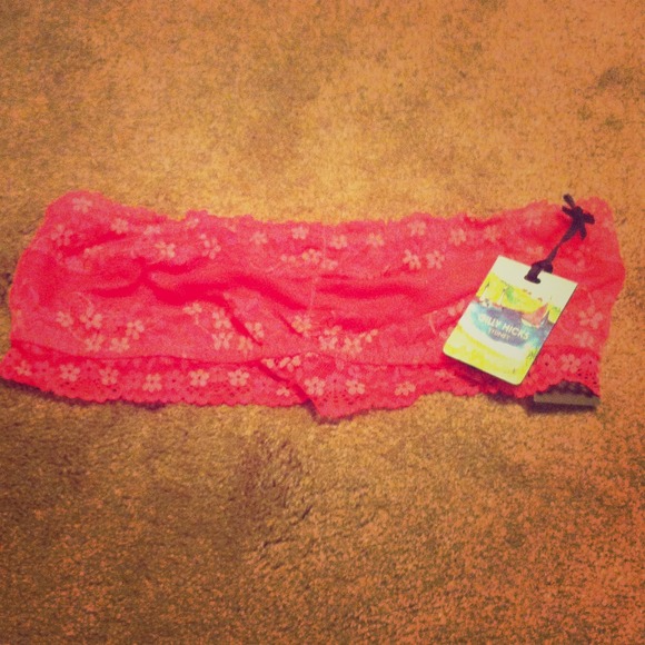 Hot pink gilly hicks bandeau bra!!