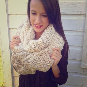 Crotchet infinity scarf - RESERVED