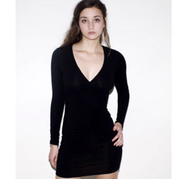 American Apparel Long Sleeve Criss-Cross dress