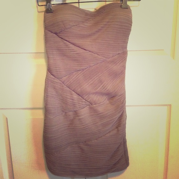 Beige - brown bandage dress