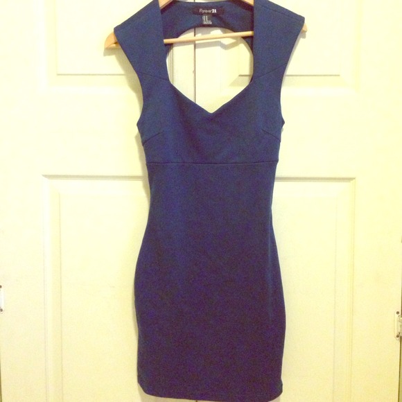 Open back Teal dress