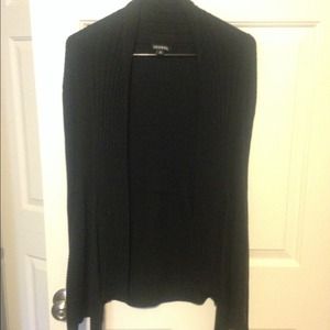 Black cardigan