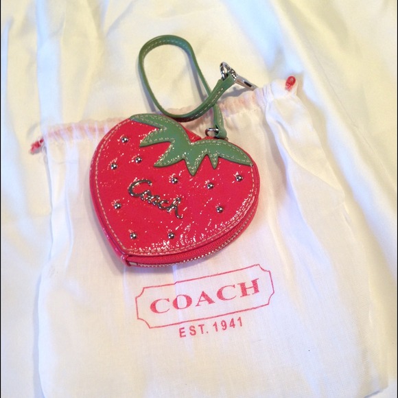 Authentic Coach Strawberry Pouchette