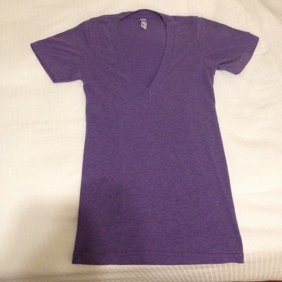 American Apparel purple t-shirt, XXS