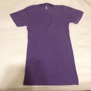 American Apparel purple t-shirt, XXS