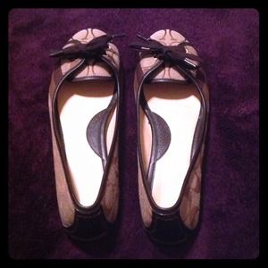 Coach "Janelle" Brown Flats