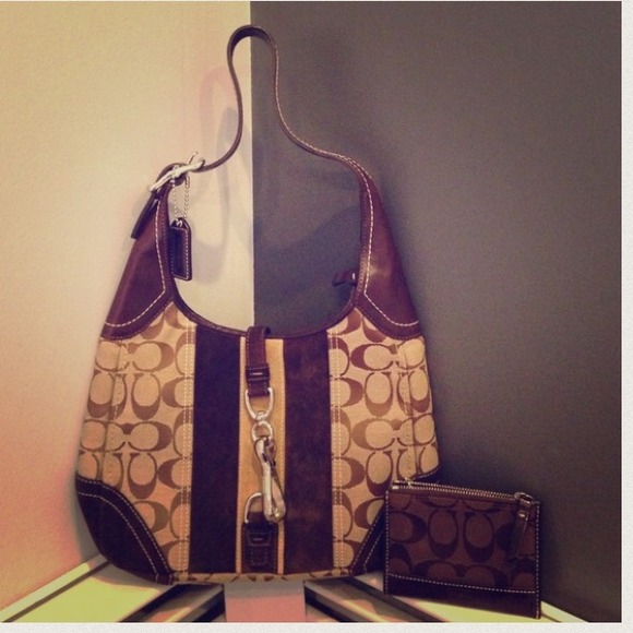 💯% Authentic Coach Bag & Coin Purse