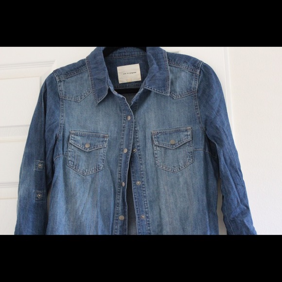 Forever 21 Denim Shirt - Picture 2 of 2