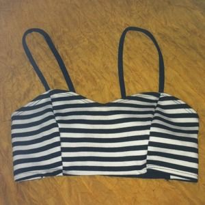 Black and white striped bralet!