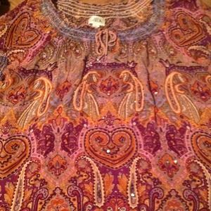 Paisley Dress Top