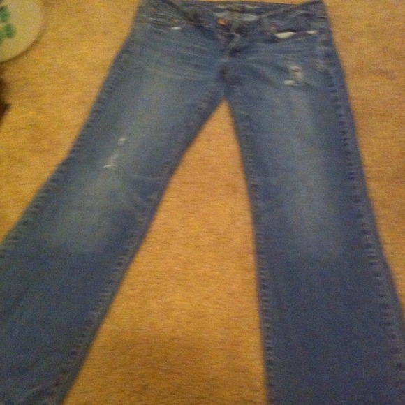 American eagle boyfriend jeans 12 r stretch