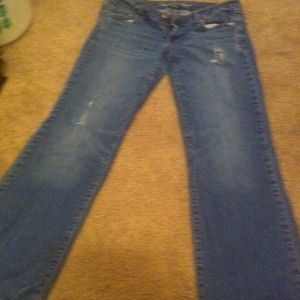 American eagle boyfriend jeans 12 r stretch