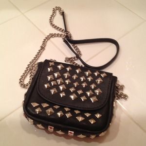 Small chain stud mini purse