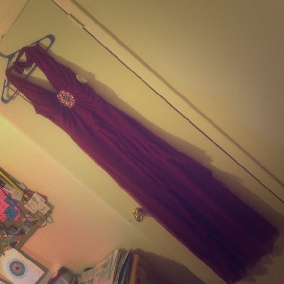 Burgundy night dress size L