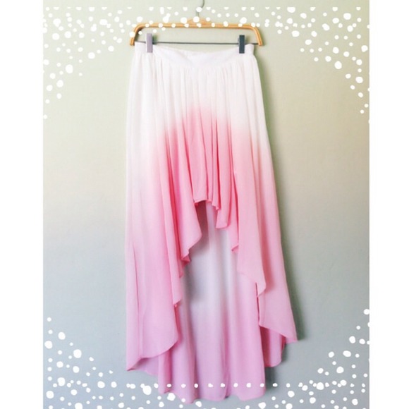 Princess Hi-Low Skirt Pink Ombré