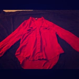 Red Button Down Shirt