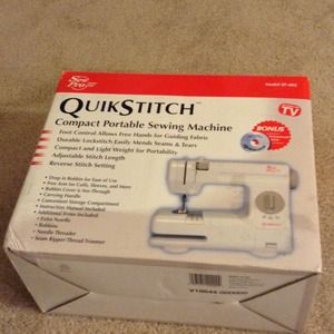 Quick stitch compact portable sewing machine