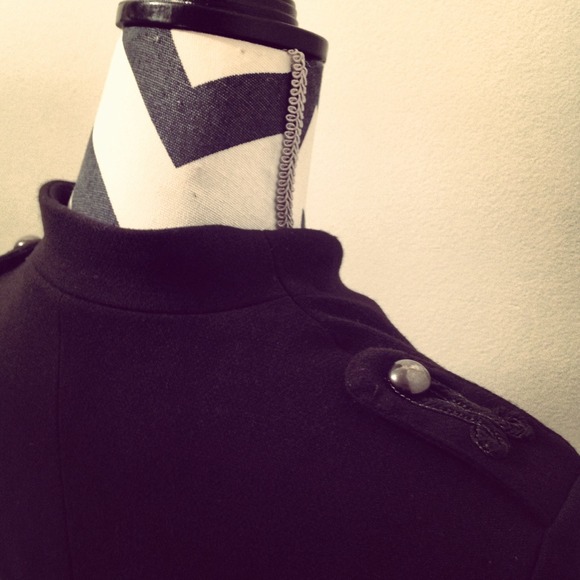 Black Military Jacket - Picture 2 of 4