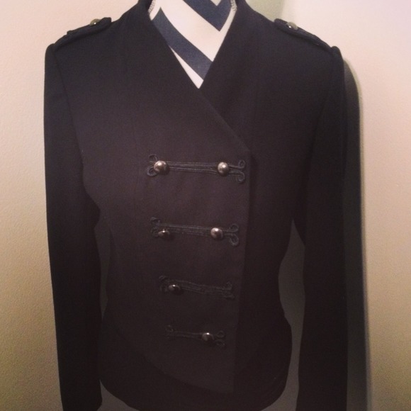 Black Military Jacket - Picture 4 of 4