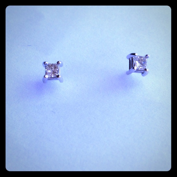Diamond earrings (real!) SOLD!
