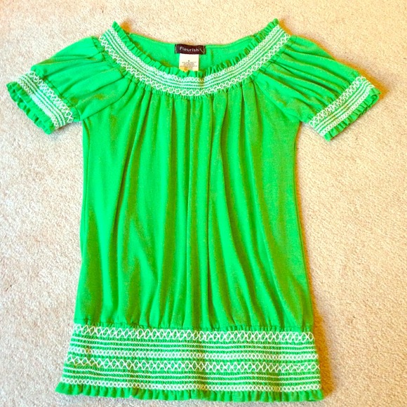 Beautiful bright green top