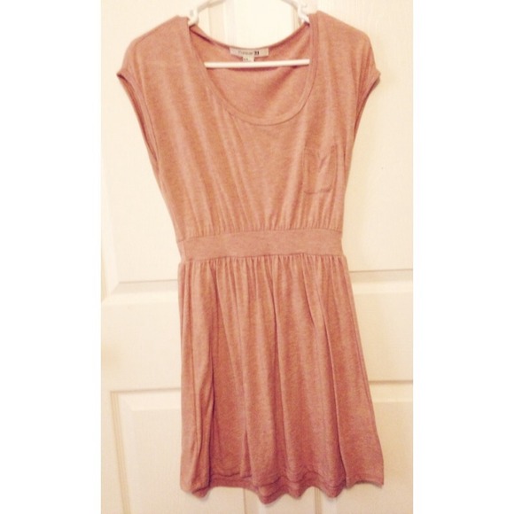💌sold💌Cute salmon comfy pocket dress