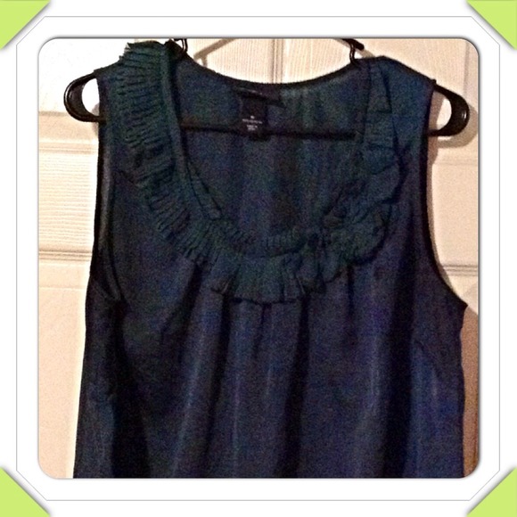Dark Green Sleeveless Top