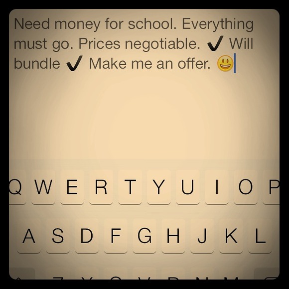 Need money for school.