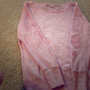 Anthropologie Beautiful Pink soft Wool sweater!