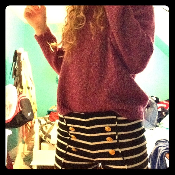 Forever 21 striped High Waisted Shorts