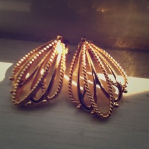 Vintage gold earrings