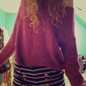 Purple Silver Shine Sweater