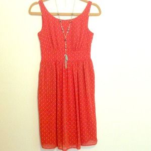 Coral dress with pockets from Maurices