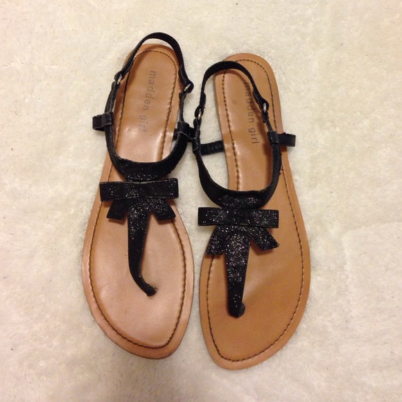 Sparkly Bow Sandals