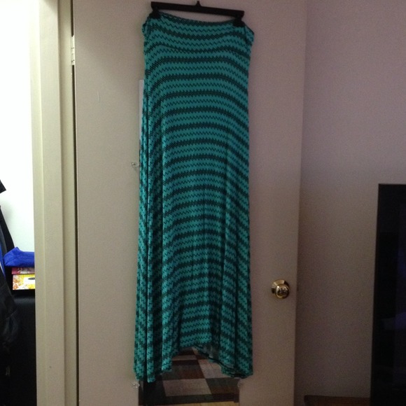🚫sold🚫Mint green chevron maxi