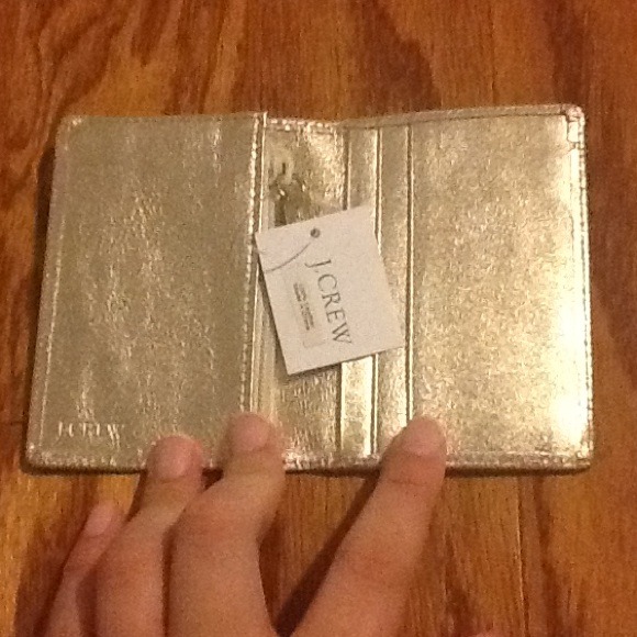 Nwt J Crew silver wallet