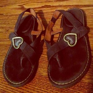 Brown leather Lucky sandals