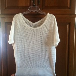 Ann Taylor LOFT short sleeve loose knit sweater