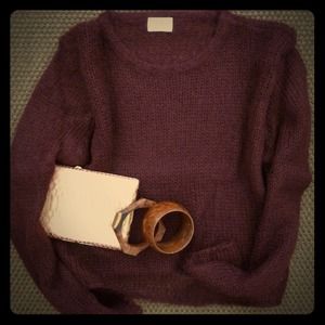 Wine colored Mohair Sweater