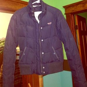 Navy Blue Hollister Jacket