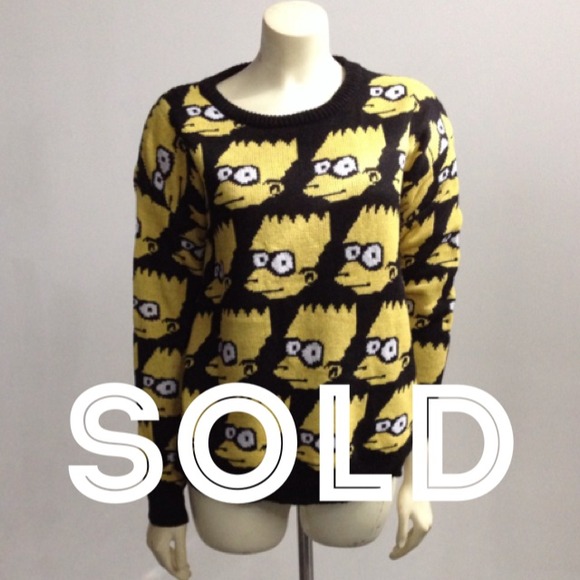 Sweaters - 🚫SOLD🚫 🎉HOST PICK🎉 NWOT Bart Simpson sweater