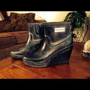 Hunter Aston Graphite (gray) Ankle Rain Boots