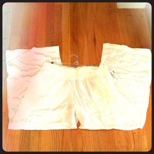 SOLD in bundle! White Linen (like) Wide Leg Pants!