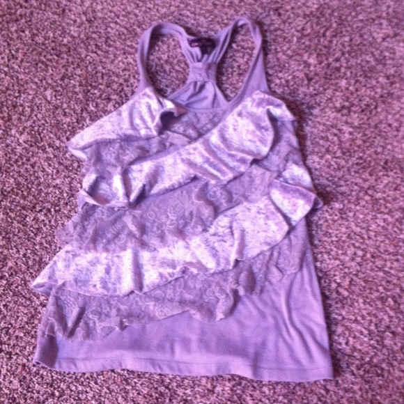 Grey Almost Famous Tank Top - Picture 1 of 1