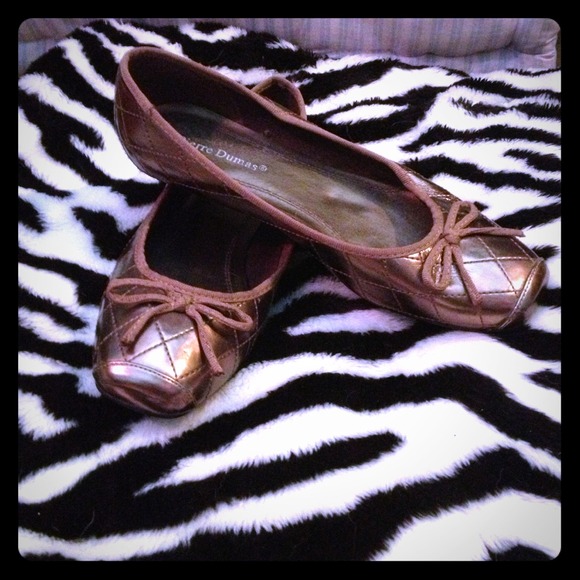 Copper ballet shoes