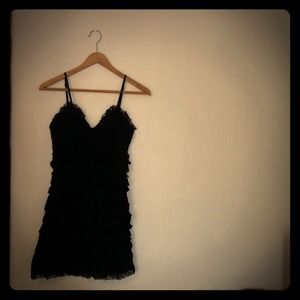 Twenty One black ruffled fashion dress