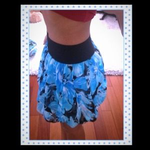 Cute Blue high waisted skirt!