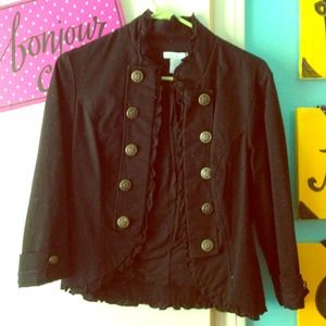 Black denim never worn jacket