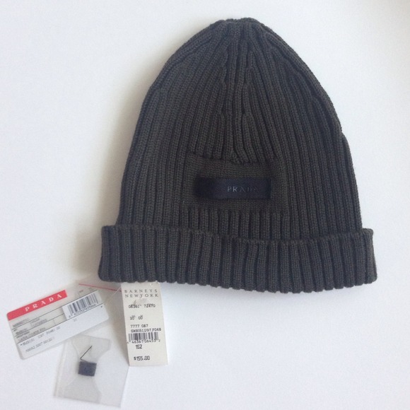 Authentic PRADA wool cap - olive color
