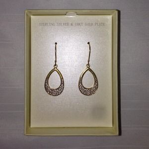 REDUCED✨ Sterling Silver & 18 KT Gold Earrings